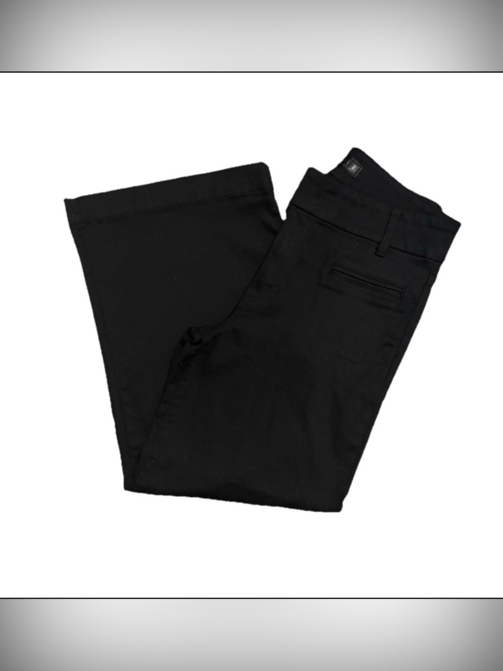 Kut from the Kloth Meg wide leg Black crop